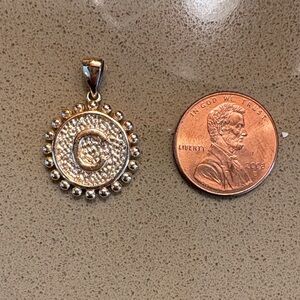 Amazon Yellow Gold Tone Pendant Necklace